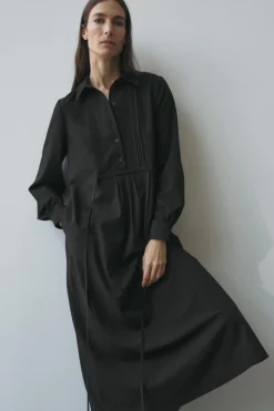 Best VESTIDO CAMISERO BOTONES ZW COLLECTION Mujer Vestidos