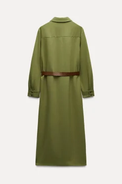 Online VESTIDO CAMISERO CINTURÓN Mujer Vestidos