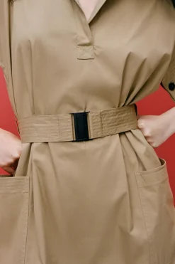 Outlet VESTIDO CAMISERO CINTURÓN ZW COLLECTION Mujer Vestidos