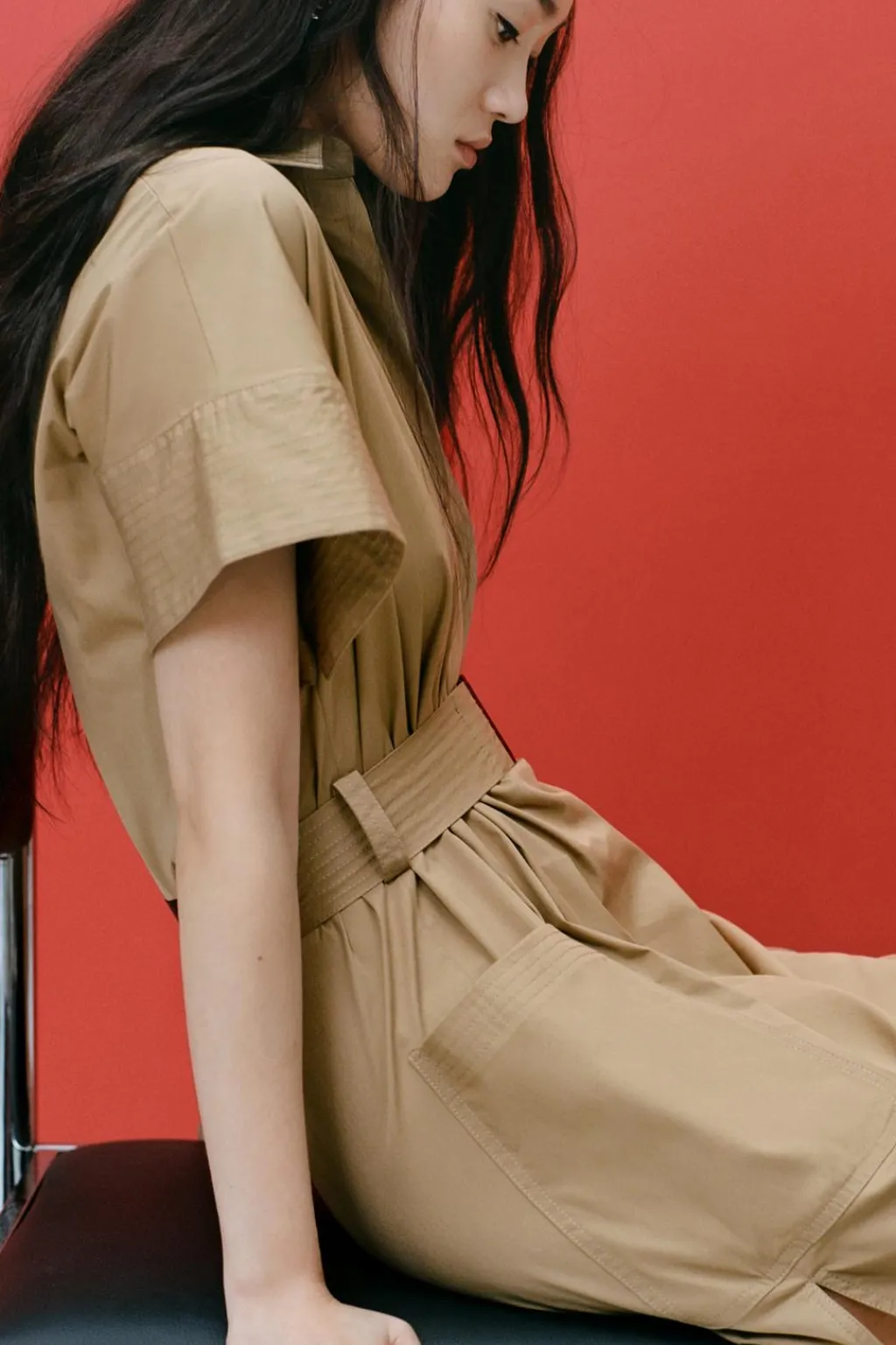 Outlet VESTIDO CAMISERO CINTURÓN ZW COLLECTION Mujer Vestidos