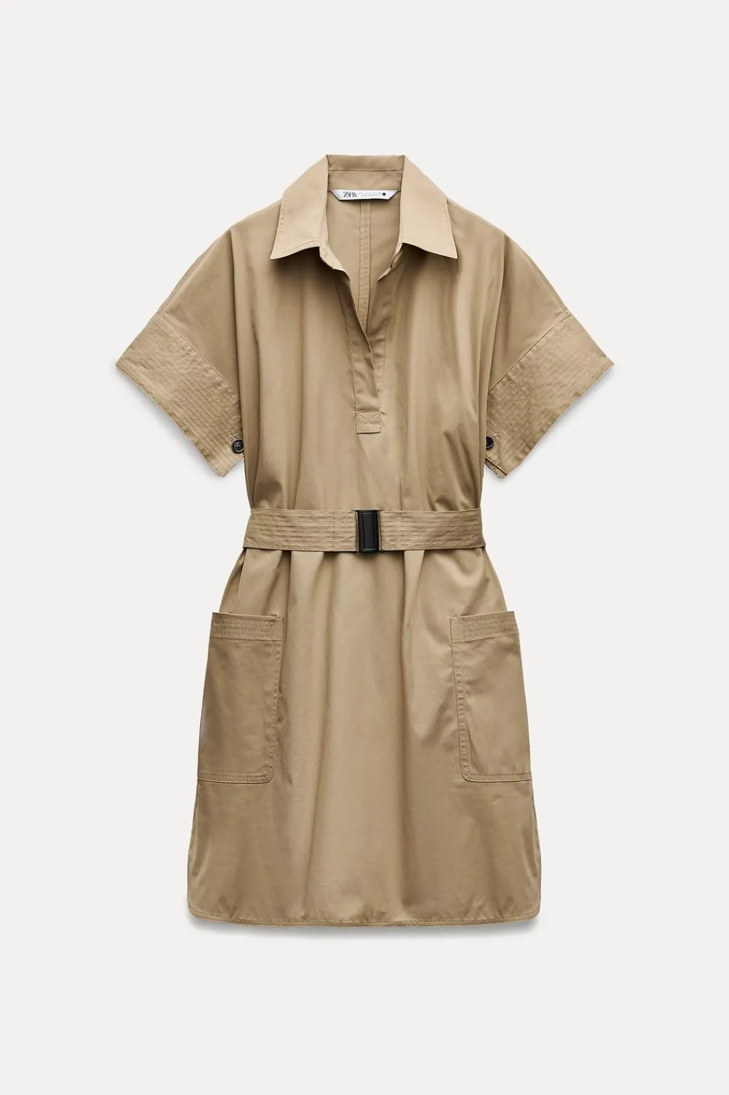 Outlet VESTIDO CAMISERO CINTURÓN ZW COLLECTION Mujer Vestidos