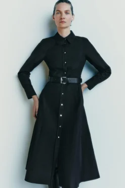 Hot VESTIDO CAMISERO CINTURÓN ZW COLLECTION Mujer Vestidos