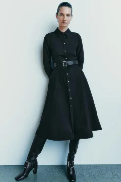 Hot VESTIDO CAMISERO CINTURÓN ZW COLLECTION Mujer Vestidos