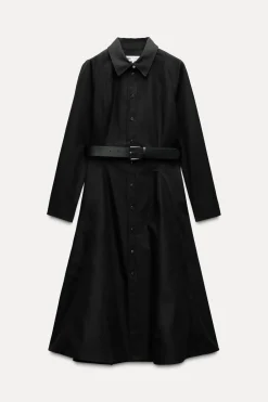 Hot VESTIDO CAMISERO CINTURÓN ZW COLLECTION Mujer Vestidos