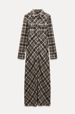 Online VESTIDO CAMISERO CUADROS Mujer Vestidos