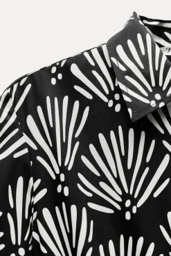 Fashion VESTIDO CAMISERO ESTAMPADO ZW COLLECTION Mujer Vestidos