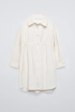 Niños ZARA 6 - 14 Años·Vestidos / Monos<VESTIDO CAMISERO TOP PUNTO