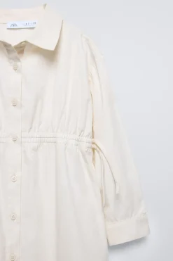 Niños ZARA 6 - 14 Años·Vestidos / Monos<VESTIDO CAMISERO TOP PUNTO