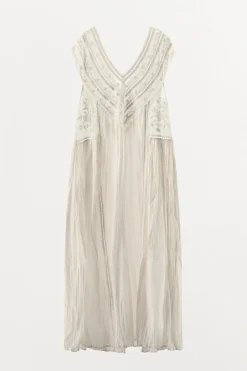 Outlet VESTIDO CAMISÓN BORDADOS Mujer Vestidos