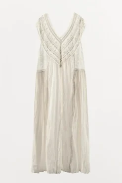 Outlet VESTIDO CAMISÓN BORDADOS Mujer Vestidos