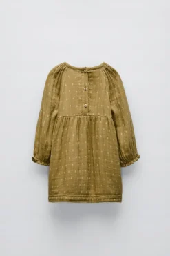 Niños ZARA 1½ - 6 Años·Vestidos / Petos|6 - 18 Meses·Vestidos / Monos<VESTIDO CANESÚ BORDADO ESTAMPADO