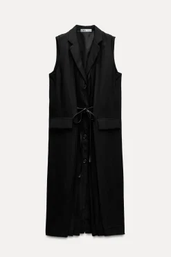 Best VESTIDO CHALECO CINTURÓN ZW COLLECTION Mujer Vestidos