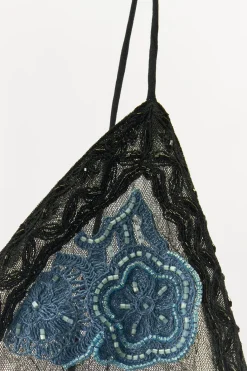 Online VESTIDO COMBINADO BORDADO ABALORIOS Mujer Vestidos