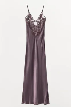 Discount VESTIDO COMBINADO BORDADOS ABALORIOS Mujer Vestidos|Lenceria