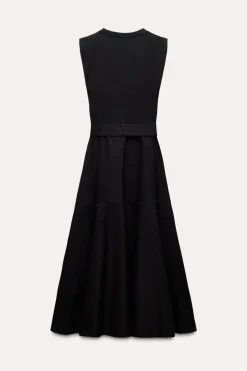 Online VESTIDO COMBINADO CINTURÓN Mujer Vestidos