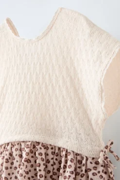 Niños ZARA 1½ - 6 Años·Vestidos / Petos|6 - 18 Meses·Vestidos / Monos<VESTIDO COMBINADO CON BANDANA ANIMAL PRINT