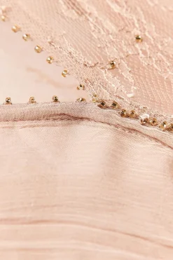 Sale VESTIDO COMBINADO ENCAJE ZW COLLECTION Mujer Vestidos