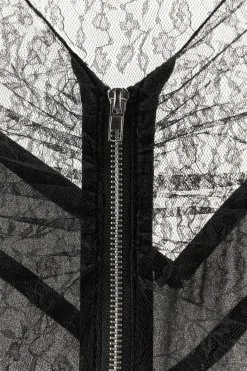 Clearance VESTIDO COMBINADO ENCAJE ABALORIOS Mujer Vestidos|Lenceria