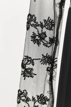 Clearance VESTIDO COMBINADO ENCAJE ABALORIOS Mujer Vestidos|Lenceria