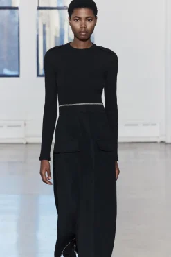 Hot VESTIDO COMBINADO PESPUNTES Mujer Vestidos