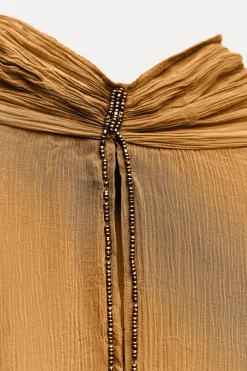 Outlet VESTIDO CON CAPA VOLANTES ZW COLLECTION Mujer Vestidos