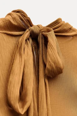 Outlet VESTIDO CON CAPA VOLANTES ZW COLLECTION Mujer Vestidos