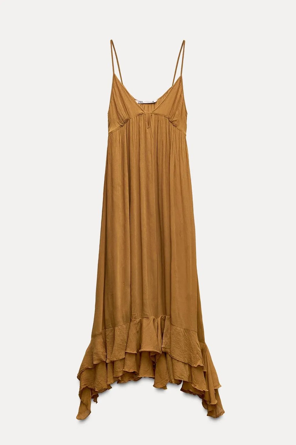 Outlet VESTIDO CON CAPA VOLANTES ZW COLLECTION Mujer Vestidos