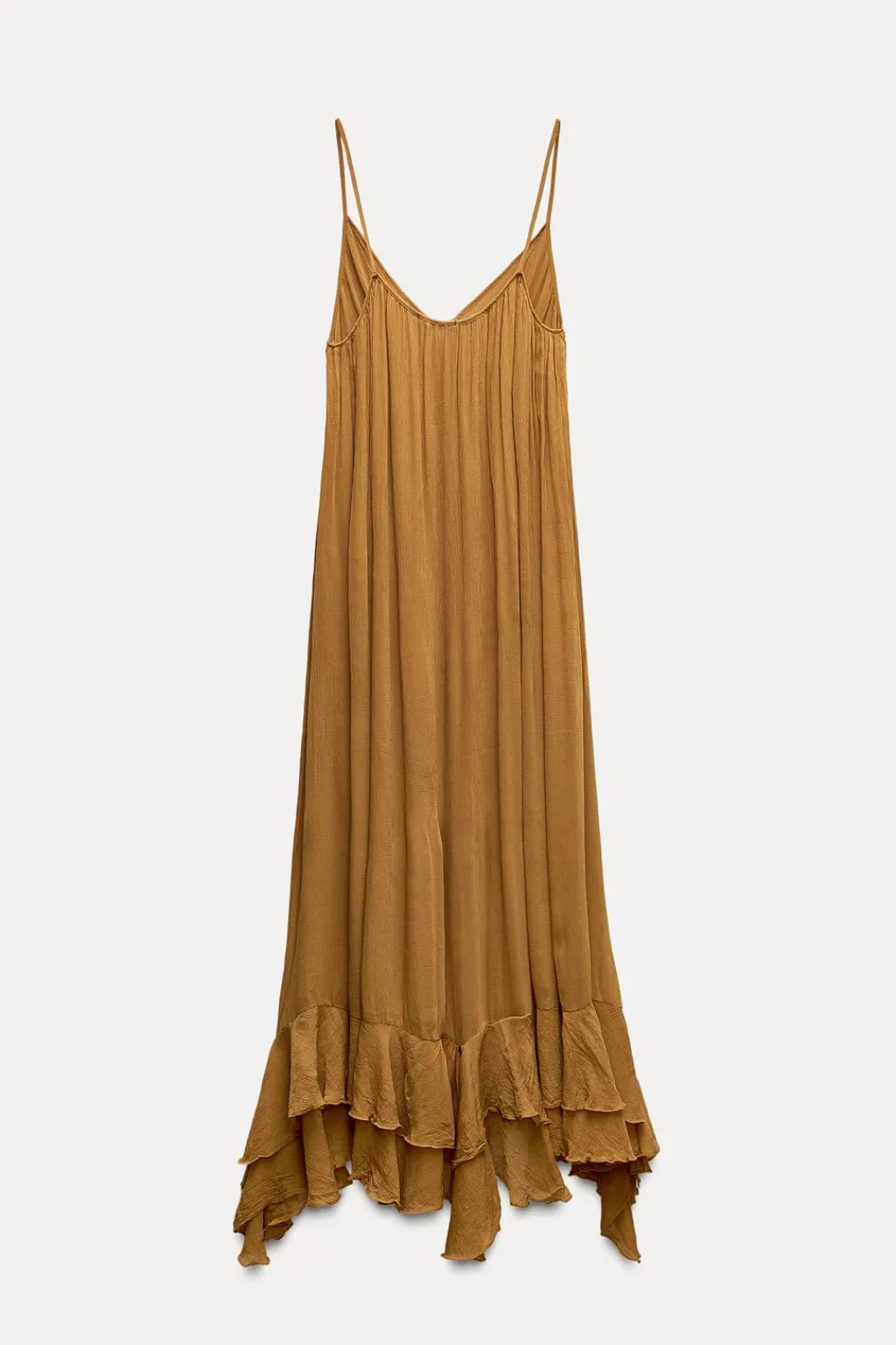 Outlet VESTIDO CON CAPA VOLANTES ZW COLLECTION Mujer Vestidos