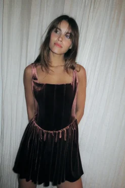 New VESTIDO CORSETERO FRUNCES Mujer Vestidos