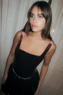 New VESTIDO CORSETERO FRUNCES Mujer Vestidos