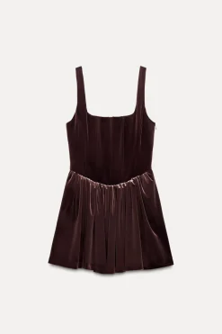 New VESTIDO CORSETERO FRUNCES Mujer Vestidos