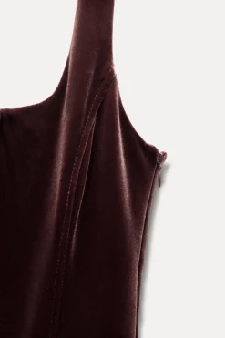 New VESTIDO CORSETERO FRUNCES Mujer Vestidos