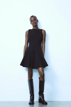 Discount VESTIDO CORTO BAJO VUELO Mujer Vestidos