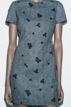 Sale VESTIDO CORTO BORDADOS ZW COLLECTION Mujer Vestidos