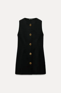 Hot VESTIDO CORTO BOTONES Mujer Vestidos