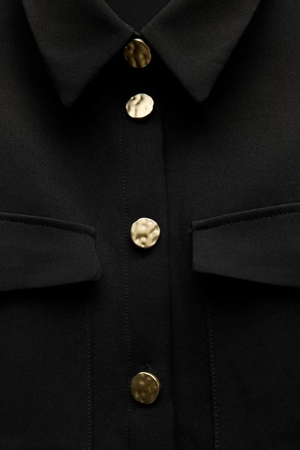 Hot VESTIDO CORTO BOTONES DORADOS Mujer Vestidos