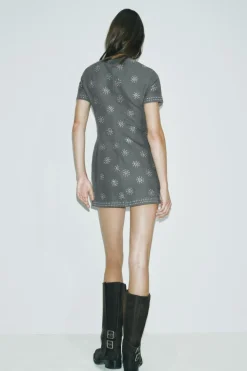 New VESTIDO CORTO BRILLOS ZW COLLECTION Mujer Vestidos