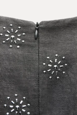 New VESTIDO CORTO BRILLOS ZW COLLECTION Mujer Vestidos