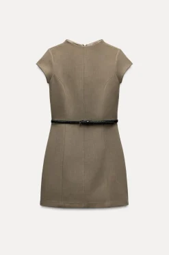 Discount VESTIDO CORTO CINTURÓN Mujer Vestidos