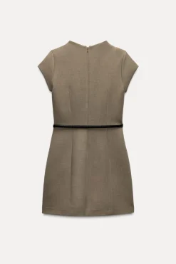 Discount VESTIDO CORTO CINTURÓN Mujer Vestidos