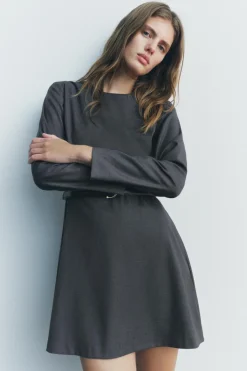 Hot VESTIDO CORTO CINTURÓN ZW COLLECTION Mujer Vestidos