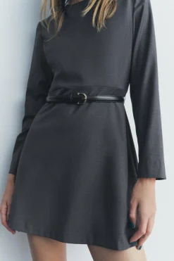 Hot VESTIDO CORTO CINTURÓN ZW COLLECTION Mujer Vestidos