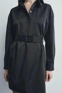 Sale VESTIDO CORTO CINTURÓN ZW COLLECTION Mujer Vestidos