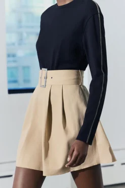 Discount VESTIDO CORTO COMBINADO CINTURÓN Mujer Vestidos