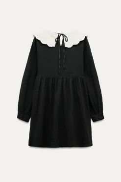 Discount VESTIDO CORTO CUELLO BOBO Mujer Vestidos