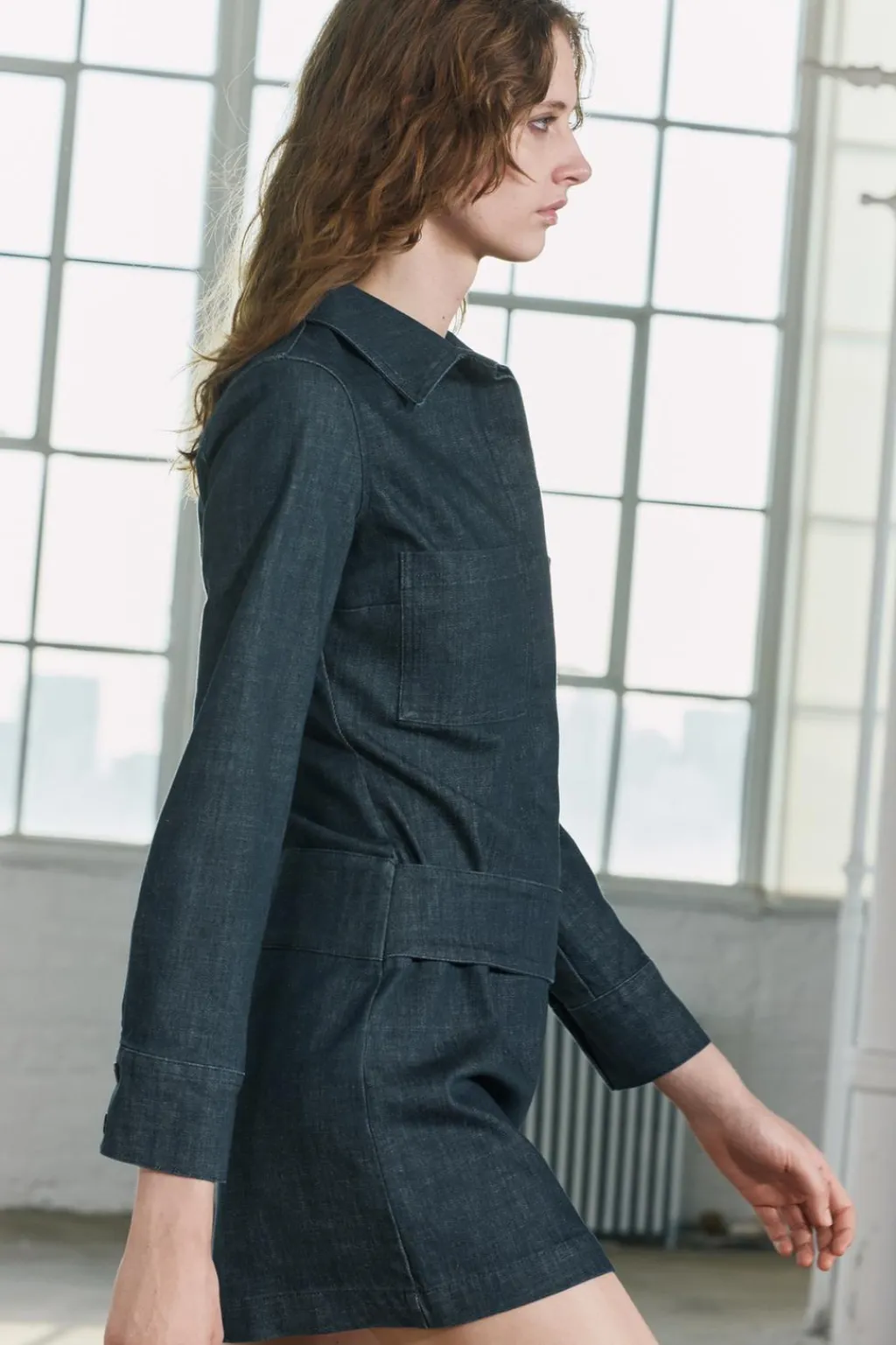 Outlet VESTIDO CORTO DENIM ZW COLLECTION Mujer Vestidos