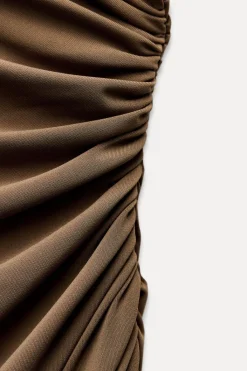 Sale VESTIDO CORTO DRAPEADO Mujer Vestidos