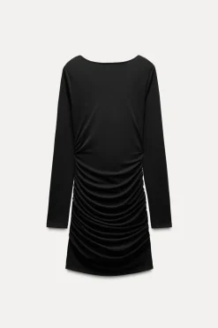 New VESTIDO CORTO DRAPEADO Mujer Vestidos