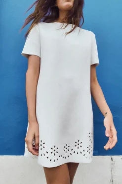 Clearance VESTIDO CORTO EFECTO ANTE Mujer Vestidos