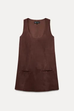 Discount VESTIDO CORTO EFECTO ANTE Mujer Vestidos